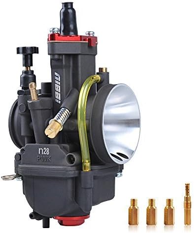 NIBBI 28mm Motorcycle Carburetor 150CC-250CC Carburetor Power Jet Carburetor PWK Carb 28mm With Carburetor Jets Fit GY6 Engine Dirt Bike Mini Bike SSR TTR Apollo TaoTao ATV Cafe Bike