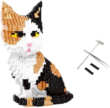 Larcele Micro Cat Building Blocks Set with Tools, 1191 Pieces KLJM-05