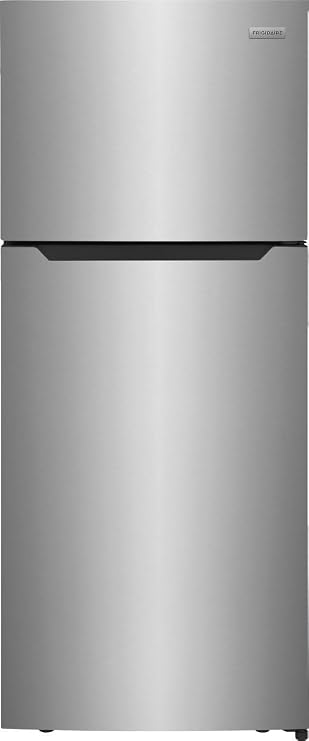 Frigidaire FFHT1822UV 18 cu. ft. Refrigerator with Spacious Interior Storage, Humidity Controlled Crispers to keep produce fresh for longer, Bright LED Lighting, Energy Star Certified, in Silver