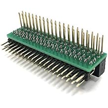 Micro Connectors Raspberry Pi 40-pin GPIO 1 to 2 Expansion Board RAS-GP02,Green