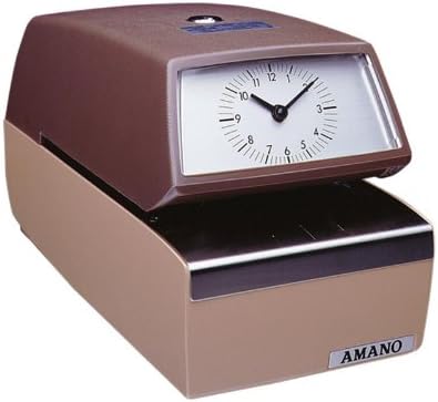 Amano Durable Time and Date Stamp Machine: Automatic Printing, Custom Engraving, Solid State Circuitry, Robust Lock (4700)