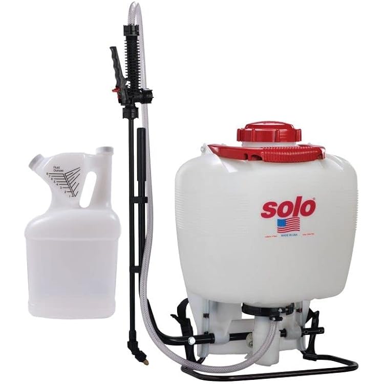 Solo 425-DELUXE Backpack Sprayer with Tip N Measure 1 Gallon Container Bundle, 2 Items