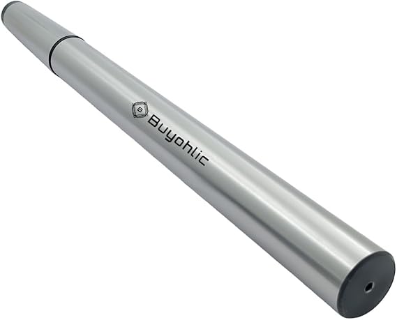 Buyohlic Precision Lathe Alignment Test Mandrel Bar | Align the tail-stock on your lathe to head stock | Accurate Workshop Tool (MT1-REGULAR (OAL-160 MM))