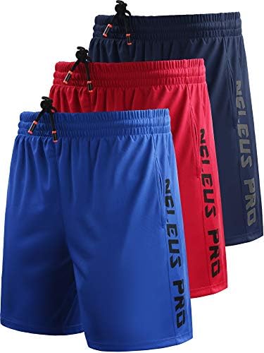 NELEUS Men's Lightweight Workout Athletic Shorts with Pockets