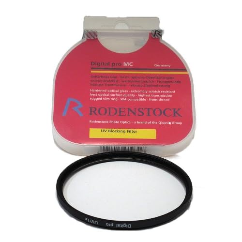 Rodenstock 507711 77mm Slim UV Haze Aluminum Mount Multi-coated Red Label Filter BlackTransparent