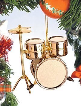 Broadway Gifts Gold Drum Set Ornament - Instrument Ornament for Drummers