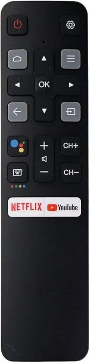 New RC802V Replaced IR Remote No Voice Fit for TCL Android TV 40S330 32S330 40S334 32S334 70S430 32A325 32A323 65Q637 55Q637 55S430 43S430 65Q637 55Q637 43S434 50S434 55S434 65S434 75S434 32P30S
