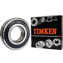 2PACK TIMKEN 6206-2RSC3 Double Rubber Seal Bearings 30x62x16mm C3 Clearance Pre-Lubricated and Stable Performance and Cost Effective Bearings