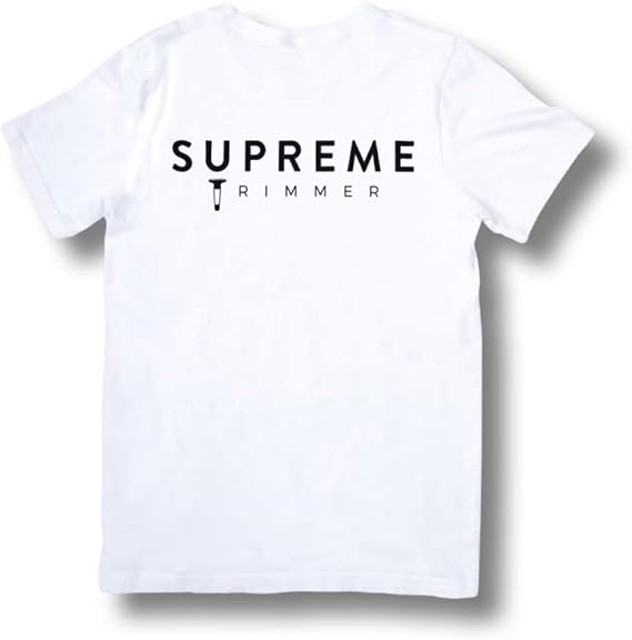 Supreme Trimmer Cotton Comfortable Everyday Wear T-Shirt White, XX-Large