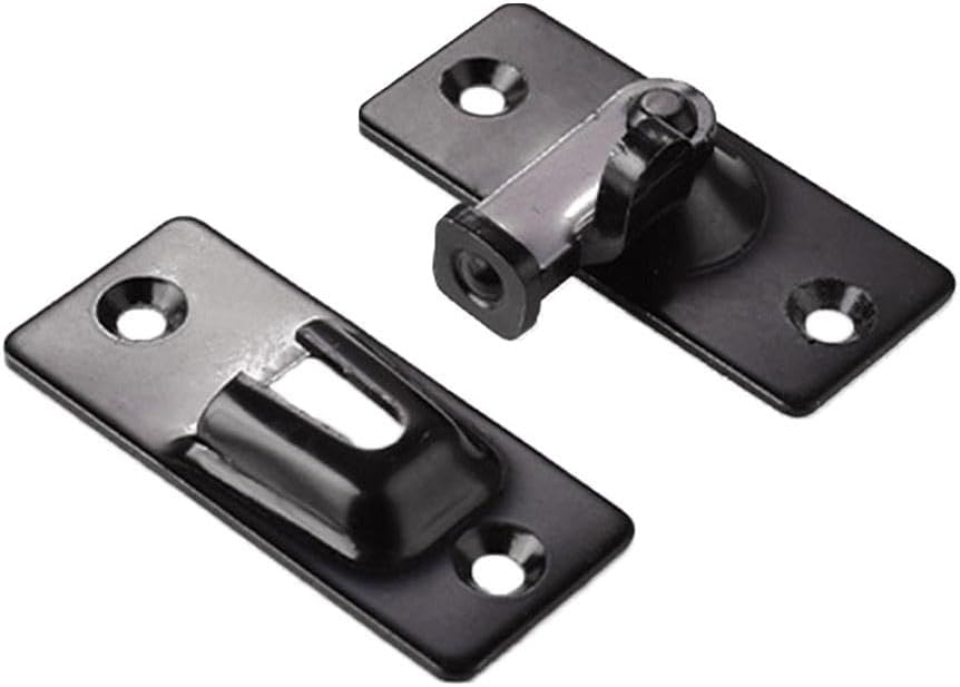 Stainless Steel 90 Degree Door Buckle,Flip Door Sliding Latch,Safety Door Lock,Gate-Latch Lock Cabin Hook Eye Barn Door Latch for Bath Door Stainless Steel Right Angle Lock for Sliding Door