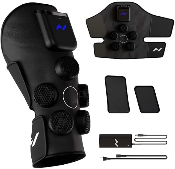 Hyperice X2 Knee Advanced Heat and Cold Contrast Recovery Therapy Device | Help with Pain and Inflammation | Increased Range of Motion | FSA-HSA Eligible | 5 Levels of Compression | 2 Extenders | TSA