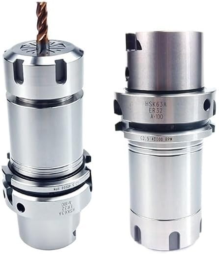 1pc Hsk63a Er16 Er20 Er25 Er32 Precision 0.001mm Balancing Speed G2.5 40000RPM High Speed CNC Tool Holder Hsk 63a Er Milling Chuck(HSK63A-ER32UM-70L)