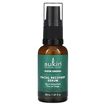 Sukin - Super Greens Facial Recovery Serum, Enhances Skins Radiance, 1.01 fl oz 30 mL