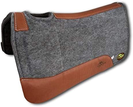 Southwestern Equine Roping Saddle Pad Soft Hit Dally Shim 100% Natural Wool 1" Made in USA