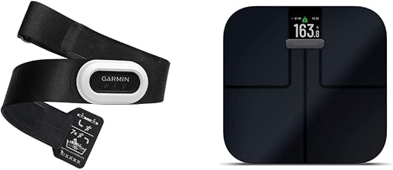 Garmin HRM-Pro Plus Chest Strap Heart Rate Monitor + Index S2 Smart Scale