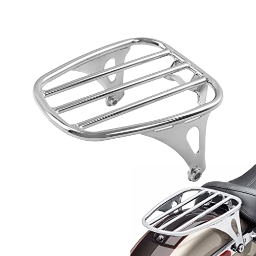 TCT-MOTORPARTS Solo Seat Luggage Rack Fits for Harley Softail Deluxe FLDE Heritage Classic 18-25