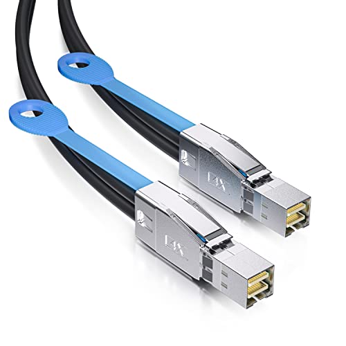 ipolex 12G External Mini SAS HD SFF-8644 to SFF-8644 Cable for Server, Raid Card & PCI Express Controller, 1-m3.3ft