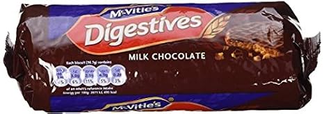 Mcvities Digestive Biscuits Milk Chocolate 300gr (10.5ozs)-pack 8