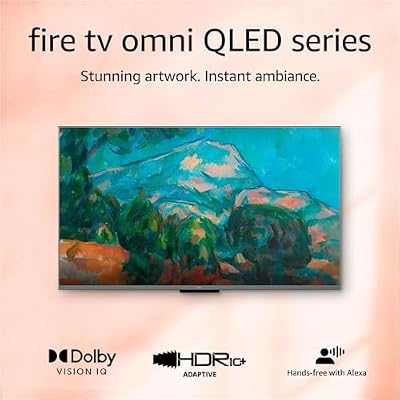 Amazon Fire TV 50" Omni QLED Series 4K UHD smart TV, Dolby Vision IQ, Fire TV Ambient Experience, local dimming, hands-free with Alexa