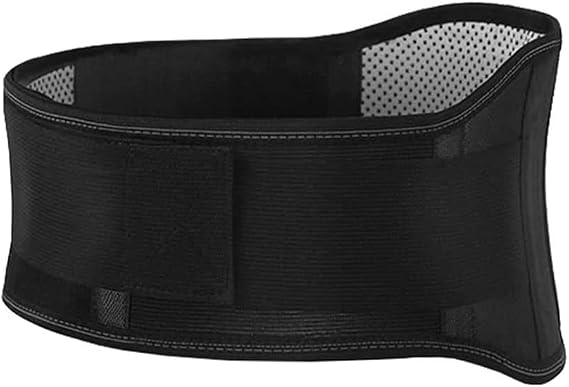 Self-Heating Back Support Lower Back Brace for Back Pain Relief Breathable Adjustable Lumbar Support Belt for Men Women Herniated Disc Sciatica Scoliosis (Color : Black, Size : M/Medium)