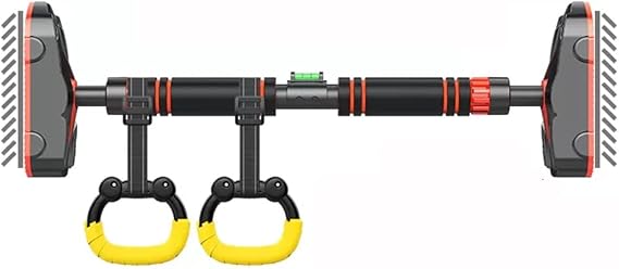 Chin Up Bar Portable Pull-up bar with Kids Rings, Door Frame Corridor Wall Hanging Fitness Horizontal bar, 70-160CM Adjustable (Size : 70-100CM)