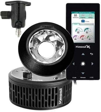 Kessil A360X Tuna Blue LED Light with Narrow Reflector, Controller & Mount Bundle (4 Items)