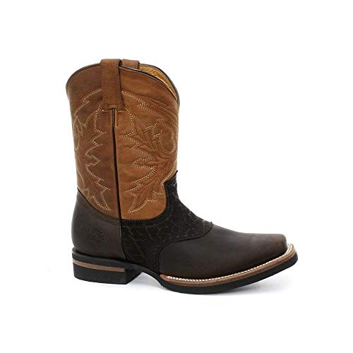 Grinders Frontier Brown Mens Western Cowboy Boots