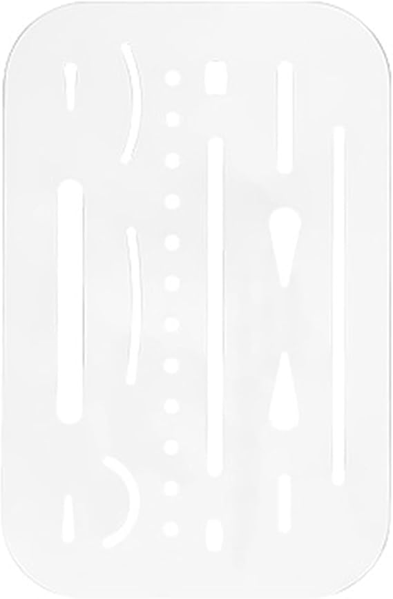 Eraser Shield Metal Erasing Shield Drafting Tool Stainless Steel Eraser Template Shield for Drawing Engineering