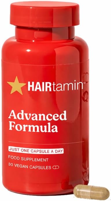 HAIRtamin Hair Vitamins with Biotin, Vegan Capsules, 1 Month Supply