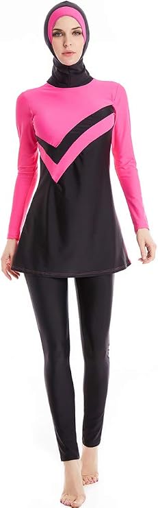 Modest Swimwear for Women's Rash Guard Long Sleeve Swimwear Modesty Swimming Costume Surfing Suit Burkini