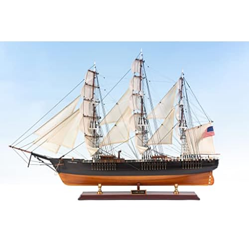 Flying Cloud 35.4 Model Ship - Fully Assembled Flying Cloud Clipper Ship Model - Handcrafted Wooden Model Ship - Navy Royal History Assembled Model Ships