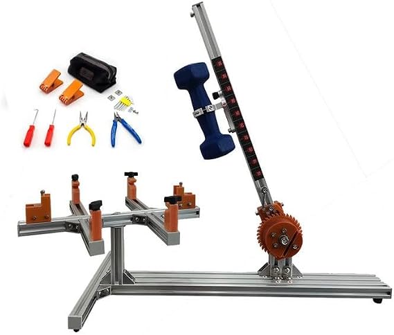 Gravitational Type Badminton Racket Stringing Machine, Wire Stretcher Racket Frame Threading Machine 16-34LB Constant Pull Force