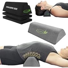 Cervical Orthotic Traction Block Neck Stretcher and Lumbar Fulcrum Back Stretcher for Lower Back Pain Relief Bundle