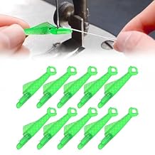 Fish Mouth Sewing Machine Needle Threader, 2024 New Automatic Sewing Needle Threader Simple Needle Threader, Upgrade Quick Sewing Machine Loop Easy Selfthread Needle Threaders Tool (Green*10)