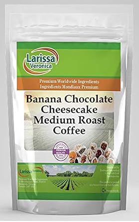 Banana Chocolate Cheesecake Medium Roast Coffee (Gourmet, Naturally Flavored, Whole Coffee Beans) (4 oz, ZIN: 566261)