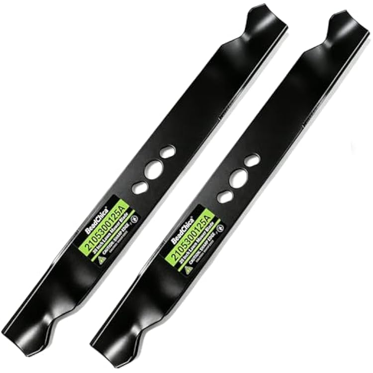 BeadChica 2 Pack 2105300125A 20 Inch Lawn Mower Blades Compatible with Hyper Tough,MNA152505 MNA152701 Push Mower Blades Replacement Parts