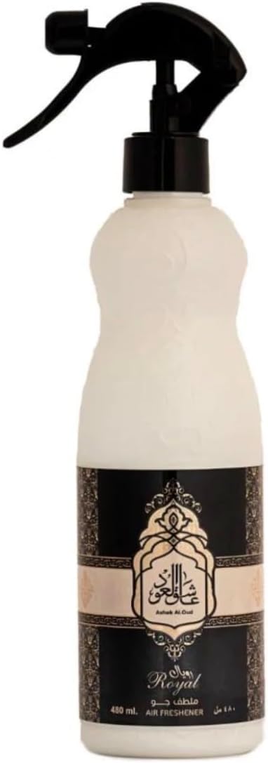 Ashek Al Oud Royal Air Freshener Spray, Oud Scent, by Almas perfumes 480ml