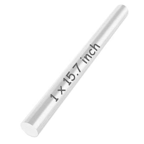 Aluminum Rod 1 inch, 6061 Solid, 16" Long Aluminums Bars