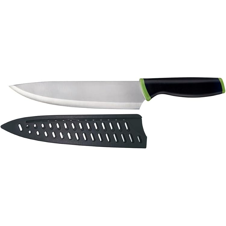 LIFESTYLE 20CM Chef Knife with Blade Cover for Chopping, Slicing, and Dicing, Razor Sharp Japanese Knife with Ergonomic Handle, Ideal Utility,Paring, and Meat Chopper