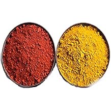 UMID 2 Pack ferric Oxide Powder, Yellow Iron Oxide Powder | red Iron Oxide Powder , Each Color 1.5 Ounces Multicolor 01