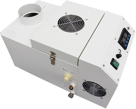 Industrial Ultrasonic Humidifier Cooler Sprayer 3kg/h Portable Continuous Cool Mist Maker Humidifier Commercial with Humidistat and Remote Sensor for Greenhouse Large Room