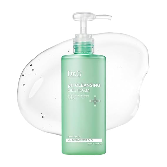Dr.G pH Cleansing Gel Foaming Facial Cleanser, 6.76 fl oz
