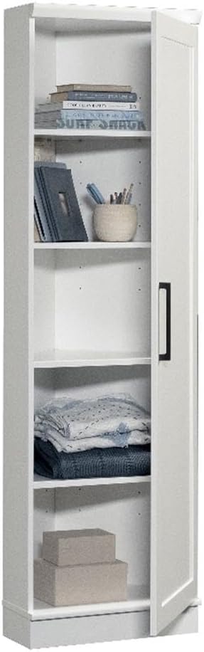 Sauder Homeplus Corner Cabinet, Soft White Finish