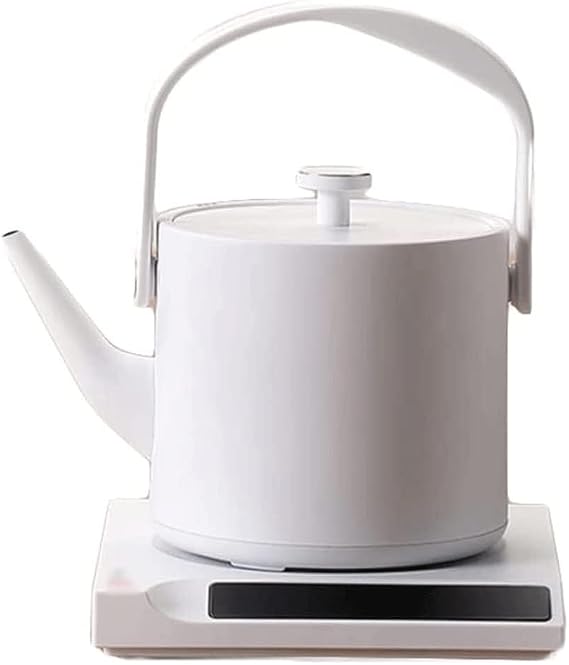 Generic Electric Kettles Classic Electric Kettle Keep Warm Function Silent Water Boiler Fast Boiling Touch Led Panel Hot Water Boiler 600ml ease of use, Pink(White)