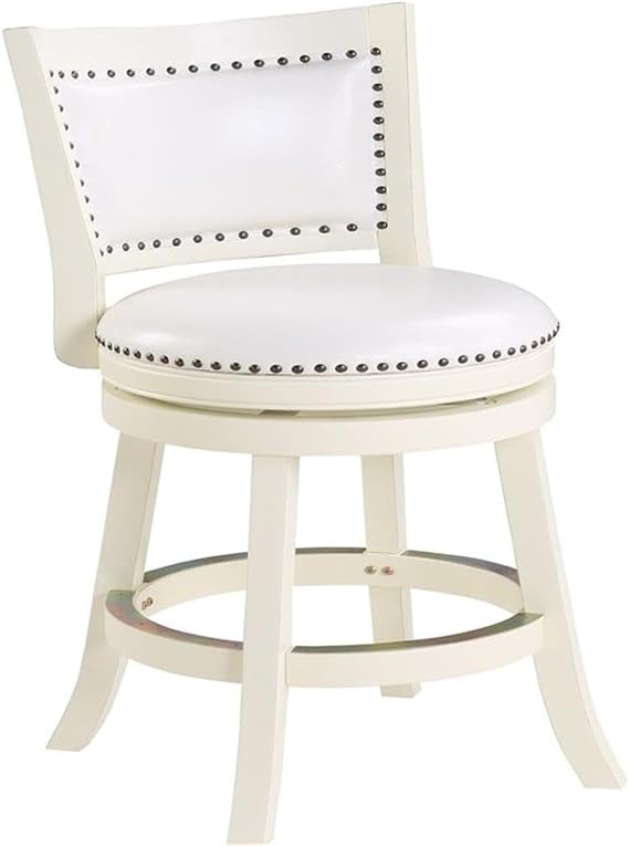 Bristol Swivel Counter Stool - Distressed Cream