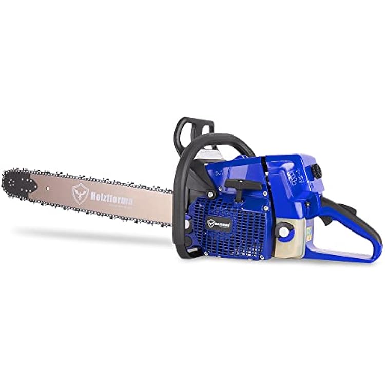 Holzfforma 71cc Blue Thunder G444 Gasoline Chainsaw Power Head with 28inch Guide Bar and Saw Chain 38 .063 92 Drive Links Normal Handle Bar