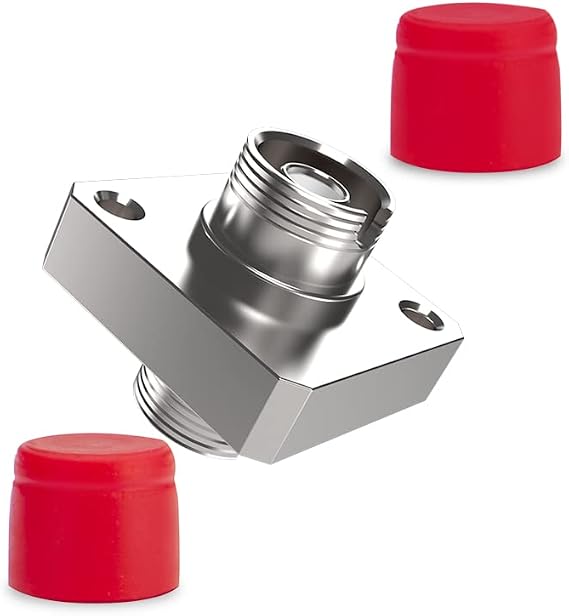 Dong Yong Low Loss FC-FC Fiber Optic Adapter Square Flange Coupler FC Connector Fiber Optic Flange Optical Attenuator (50PCS)