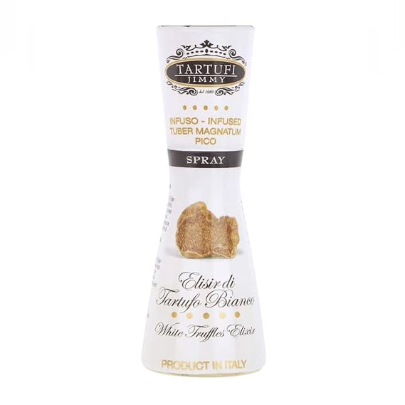 Tartufi Jimmy Elixir White Truffle Infused Sunflower Seed Oil Spray [ Seasoning, Marinades, Drizzle, Aromatic Flavor] Net Wt : 1.35 fl.oz/40ml