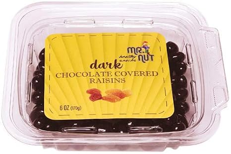 Mr.Nut Dark Chocolate Covered Raisins - 1 Pack