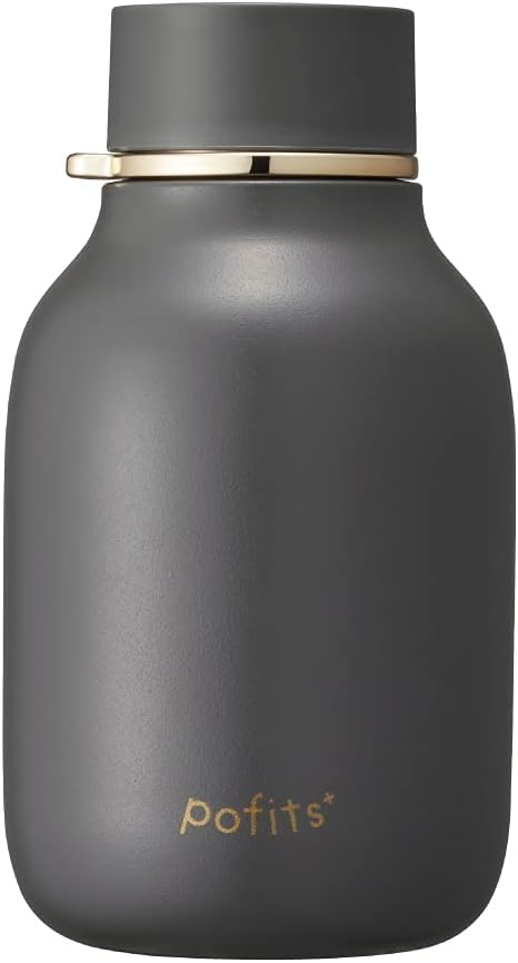 (DOSHISHA) pofits Mug Bottle, gray, (charcoal gray)